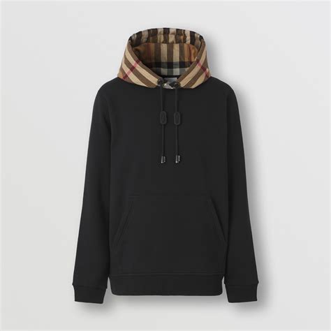 burberry black hoodie mens|burberry hoodie men sale.